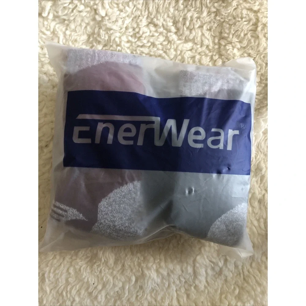 EnerWear Women's 6 Pair Merino Wool Outdoor Hiking Trail Crew Sock 9-11 Blk Wine